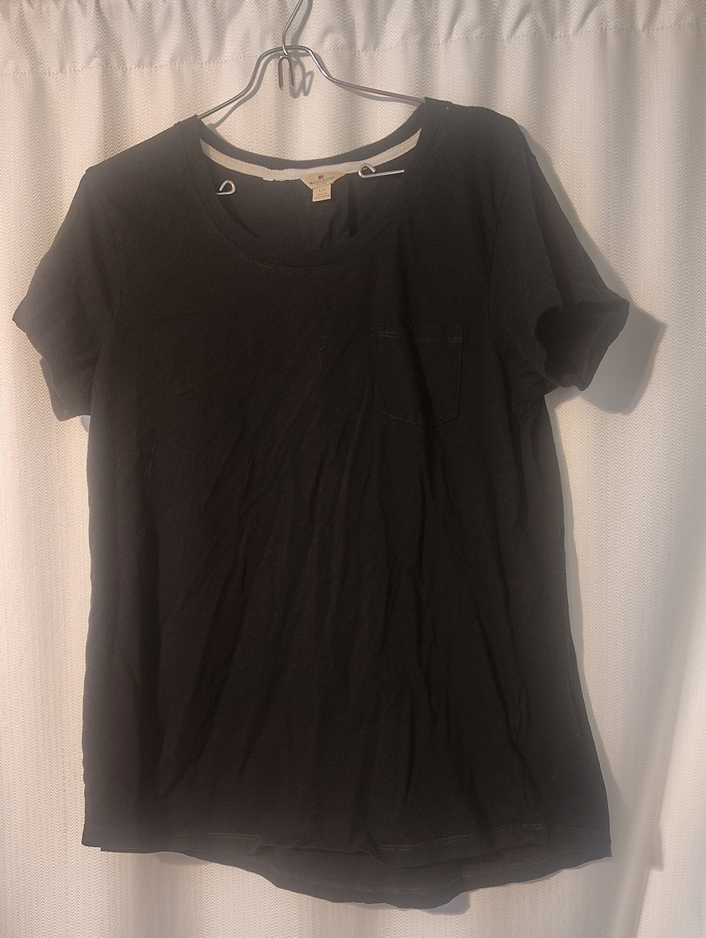 Woolrich Black Short-Sleeve Pocket Tee